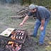 Mike cooking brats